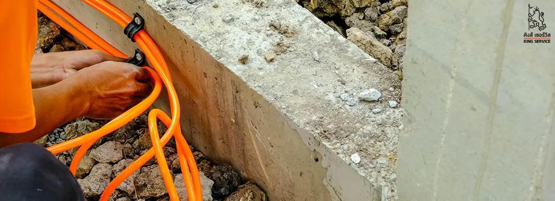 วางท่อกำจัดปลวก