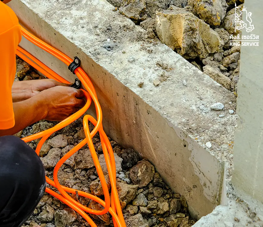 วางท่อกำจัดปลวก